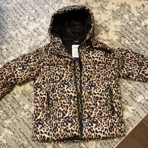 GAP Cold Control Max Cheetah Puffer Coat